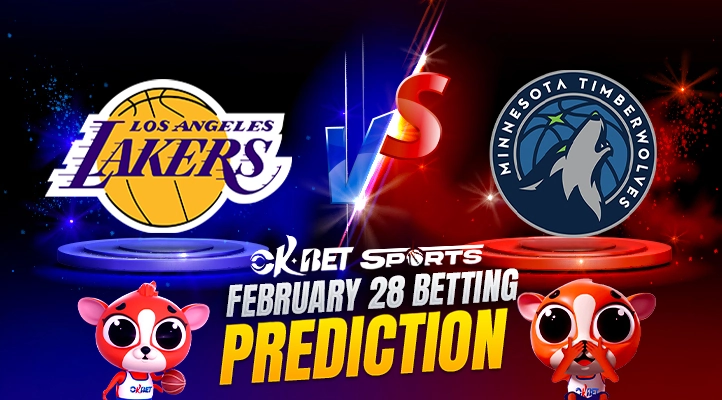 a logo los angeles lakers vs minnesota timberwolves