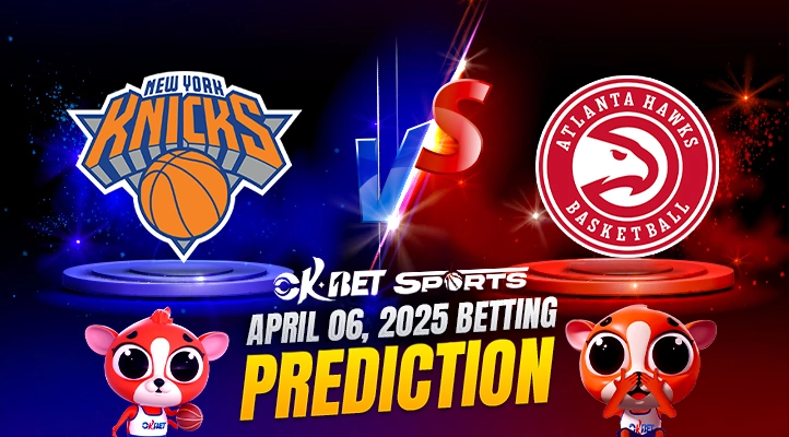 two logo match up of knicks vs hawks