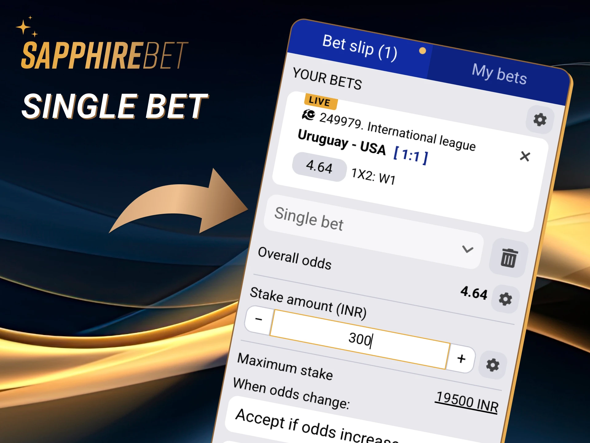Single bets are the simplest for newcommers.